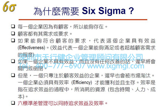 六西格瑪快速反應機制 根據關鍵信息的變化建立快速反應機制