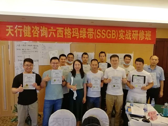 0617期六西格瑪綠帶實戰研修班學員合影 賀天行健200617期《六西格瑪綠帶實戰研修班》圓滿落幕(圖4)